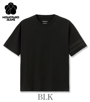 MOMOTARO JEANS 桃太郎ジーンズ 半袖|8.5oz|天竺|出陣|二本線|Tシャツ
