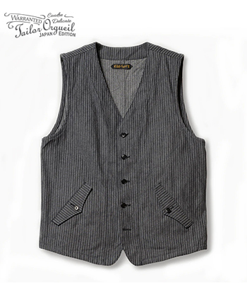 ORGUEIL オルゲイユ インディゴドビー|ジレ|ベスト『Indigo Dobby