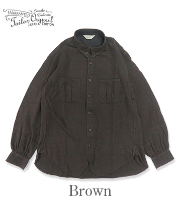 ORGUEIL オルゲイユ 長袖|ウールリネン|ワークシャツ『Wool Linen Work