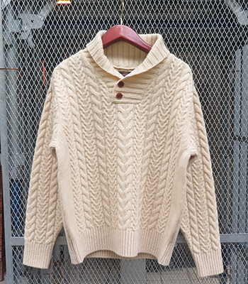ORGUEIL オルゲイユ ウール|ケーブル編み|セーター『Aran Sweater