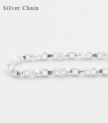Silver Chain シルバーチェーン|ネックレスチェーン|50cm|ベネチアン