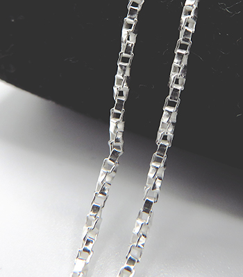 ツイスト チェーン 50cm ネックレス シルバー925 【新品】 シルバー925ツイスト チェーンネックレス 50cm シルバー925