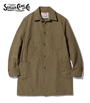 SUGAR CANE シュガーケーン　コーデュロイワークコート　42 SUGAR CANE FICTION ROMANCE シュガーケーン カーキダック|ワーク
