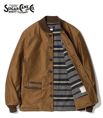 【美品】シュガーケーン　フィクションロマンス　モールスキンジャケット　サイズ40 SUGAR CANE FICTION ROMANCE シュガーケーン モモールスキン|トロイ