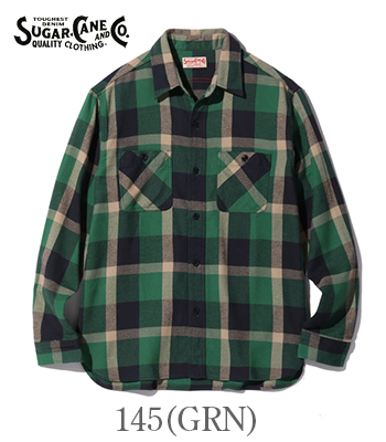 SUGAR CANE シュガーケーン 長袖|ツイル|ネルシャツ『TWILL