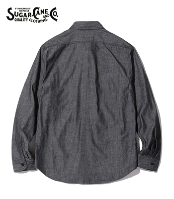 SUGAR CANE　シュガーケーン シャンブレーシャツ長袖　XLサイズ　美品 SUGAR CANE シュガーケーン シャツ メンズ レディース 長袖