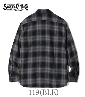 SUGAR CANE シュガーケーン 長袖|ツイル|ネルシャツ『TWILL