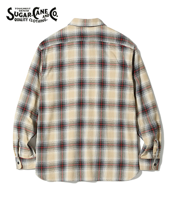 シュガーケーン　ツイルチェックワークシャツ　Ｍ SUGAR CANE(シュガーケーン) ツイルチェックワークシャツ