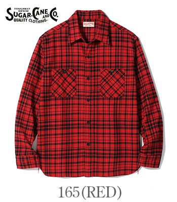 SUGAR CANE シュガーケーン 長袖|ツイル|ネルシャツ『TWILL CHECK WORK