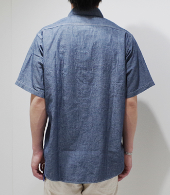SUGAR CANE シュガーケーン 半袖|シャンブレー|ワークシャツ『BLUE