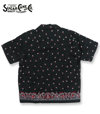 SUGAR CANE シュガーケーン 半袖|バンダナ柄|オープンカラーシャツ