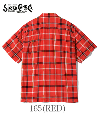SUGAR CANE シュガーケーン 半袖|マドラスチェック|オープンカラー