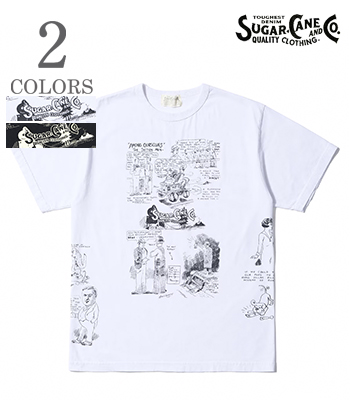 SUGAR CANE シュガーケーン Made in USA|半袖|カートゥーン|プリント