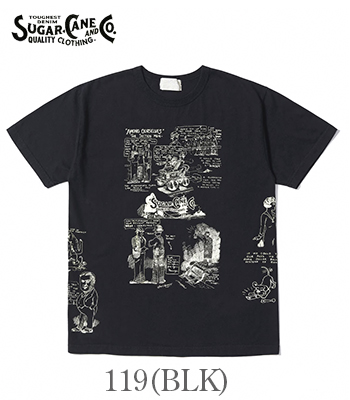 SUGAR CANE シュガーケーン Made in USA|半袖|カートゥーン|プリント