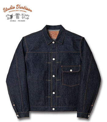 美品 DALEES＆CO ストライプデニム ワークシャツジャケット 日本製 M STUDIO D'ARTISAN ダルチザン 13.5oz.デニム|石川台|1st TYPE|デニム