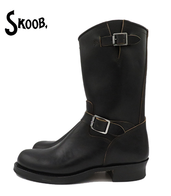 Skoob エンジニアブーツ サイズ 9.5 黒　ホースバット SKOOB スクーブ グッドイヤーウェルト製|ホースバット