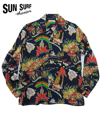 長袖　SUN SURF サンサーフ アロハシャツ SS29003 Mサイズ 楽天市場】SUN SURF サンサーフ 長袖シャツ（アロハシャツ