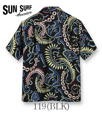 新品 サンサーフ XL アロハシャツ PARADISE PICTOGRAPH SUN SURF サンサーフ SHORT SLEEVE RAYON ALOHA SHIRT '22MODEL