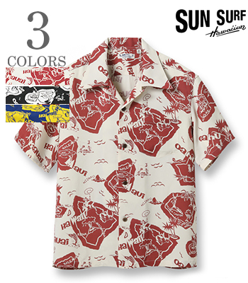 SUN SURF サンサーフ SHORT SLEEVE RAYON ALOHA SHIRT '23MODEL