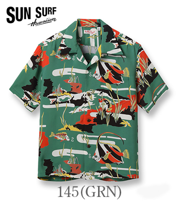 SUN SURF サンサーフ SHORT SLEEVE RAYON ALOHA SHIRT '23MODEL