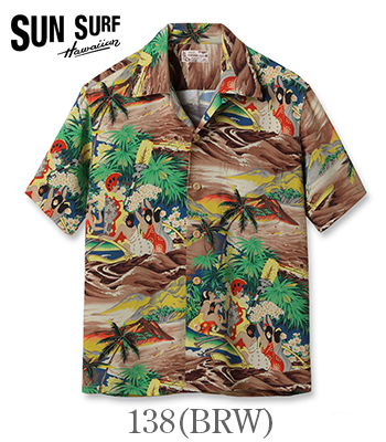 The Hawaiian Original アロハ　ハワイ製　XL サンサーフ SUN SURF サンサーフ レギュラー ハワイアン シャツ アロハ