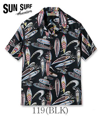 SUN SURF サンサーフ COTTON LINEN OPEN SHIRT '24MODEL『SURFBOARDS