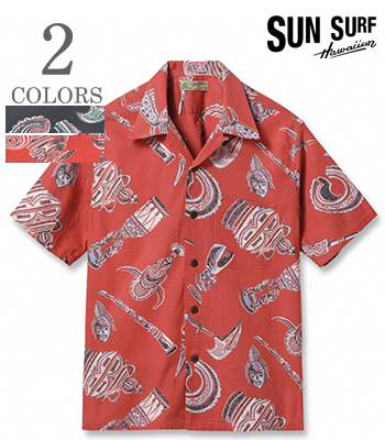 SUN SURF アロハシャツ M SUN SURF サンサーフ SHORT SLEEVE COTTON LINEN SLUBYARN OPEN SHIRT