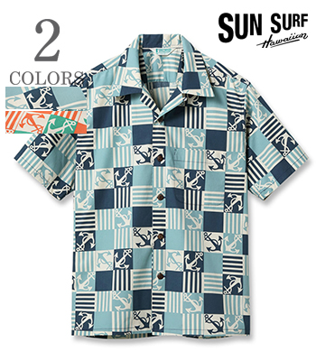 サンサーフ　シャヒーン　ボーダー柄　50s アロハシャツ　sun surf サンサーフ シャヒーン ボーダー柄 50s アロハシャツ sun surf