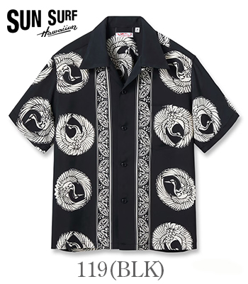 SUN SURF Wave Borders アロハシャツ 波模様 SUN SURF サンサーフ SHORT SLEEVE RAYON ALOHA SHIRT '26MODEL