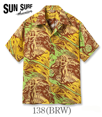 SUN SURF SPECIAL EDITION サンサーフ SHORT SLEEVE RAYON ALOHA SHIRT