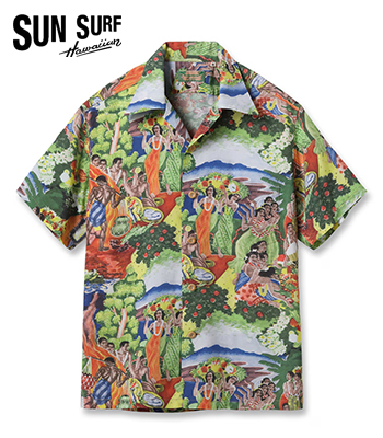 SUN SURF SPECIAL EDITION サンサーフ SHORT SLEEVE RAYON ALOHA SHIRT