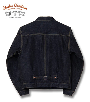 Suisai Co. Ltd. ダークデニムジャケット 40 STUDIO D'ARTISAN ダルチザン 右綾15oz.デニム|大戦モデル|1st TYPE