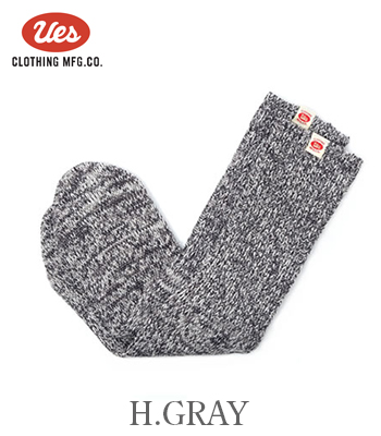 UES ウエス クルー丈|メランジ|ソックス『Melange Crew Socks