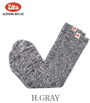 UES ウエス クルー丈|メランジ|ソックス『Melange Crew Socks
