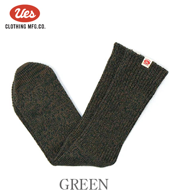 UES ウエス クルー丈|メランジ|ソックス『Melange Crew Socks