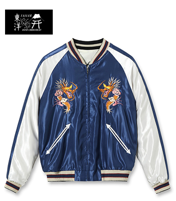 TAILOR TOYO テーラー東洋 ACETATE SOUVENIR JACKET|スカジャン『BLACK