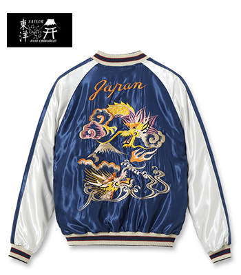 TAILOR TOYO テーラー東洋 ACETATE SOUVENIR JACKET|スカジャン『BLACK