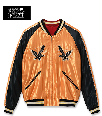 TAILOR TOYO テーラー東洋 ACETATE SOUVENIR JACKET|スカジャン『BLACK