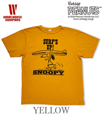 WAREHOUSE VINTAGE PEANUTS ウエアハウス 半袖|19/-天竺|SNOOPY|ONE