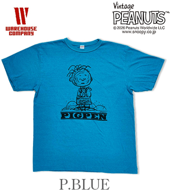 WAREHOUSE VINTAGE PEANUTS ウエアハウス 半袖|19/-天竺|PIGPEN|ONE