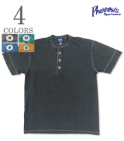 HENLEY NECK T-Shirt Pigment