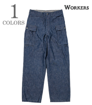 M43 Trousers Mod, 10oz. Brown Back Denim