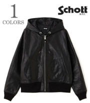 LEATHER HOOED JACKET