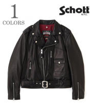 XL相当 Schott レザージャケットAT001 イージーライダー カウハイド ショットレザー