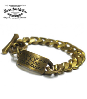 BEAR FOOT　BYRON PLATE BRASS BRACELET