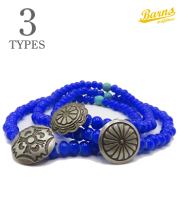 BW White Hearts Concho Bracelet