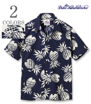 DUKE KAHANAMOKU デュークカハナモク 半袖|COTTON OPEN SHIRT『DUKE'S PINEAPPLE』【洋柄・アロハ】DK37811
