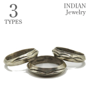 NAVAJO STAMPED SIVER RING