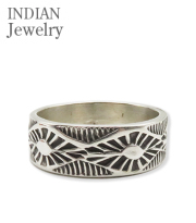 Navajo Stampede Silver Ring Henry Mariano