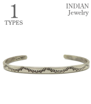Navajo Stampede Silver Bangle Elaine Tahe